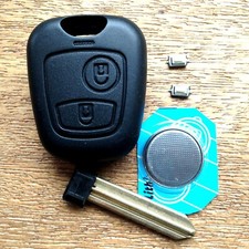 FOR Citroen berlingo Picasso 2 Button Remote Key Case Blade FULL Repair Kit
