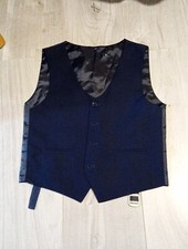 Boys Navy Waistcoat Age 9