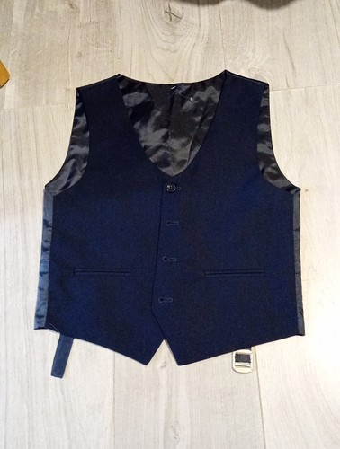 Boys navy waistcoat age - navy,