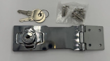 Lockable Hasp and staple 4" cw 2 keys