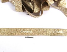 Chanel gold patterned ribbon - chanel,