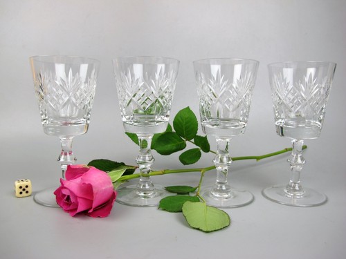 Cut crystal wine glasses - cut,