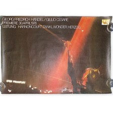 Vintage Poster Opera Classical Music Large Original Handel Julius Caesar Art