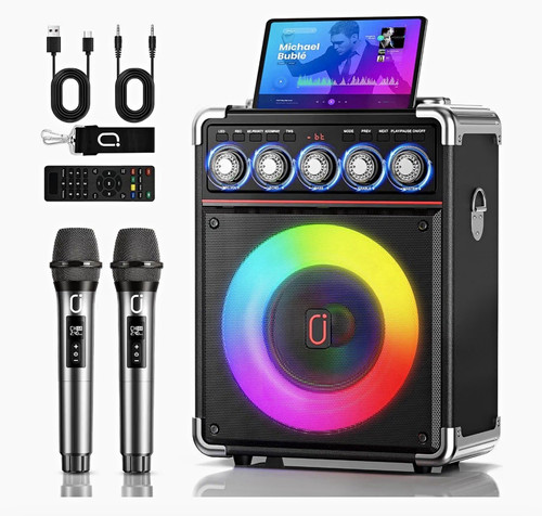 Karaoke machine with mics - 2,