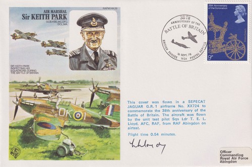 Jaguar xx724 flown signed - xx724, flown/signed