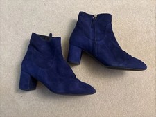 Size 7 LK Bennett Blue Suede Ankle Boots
