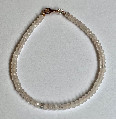 Pink morganite rondelle bead - morganite,