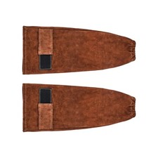 Uimoso Leather Welding Sleeves Heavy Duty Cowhide Flame Resistant Work Sleeves