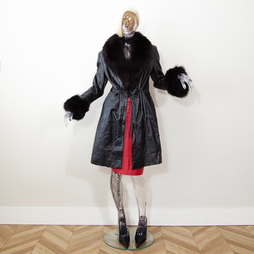 Vintage 1980s black leather - vintage,