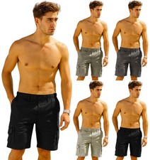 Mens Cargo Shorts Elasticated
