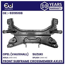 FRONT SUBFRAME CROSSMEMBER AXLE FOR OPEL VAUXHALL AGILA B 08-14 (PETROL/MANUAL)