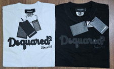 DSQUARED2 ICON DEBOSSED White/Black T-SHIRT S to XXL UK SIZE FREE FAST DELIVERY