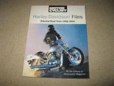 Motorcycle Harley-Davidson File Road Tests Book fat boy super glide dyna softail