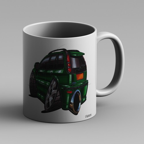 Kartoons koolart mug - kartoons, fiat