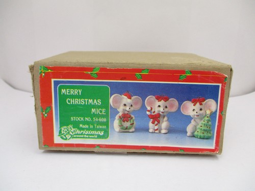 Merry christmas mice - christmas, figurines