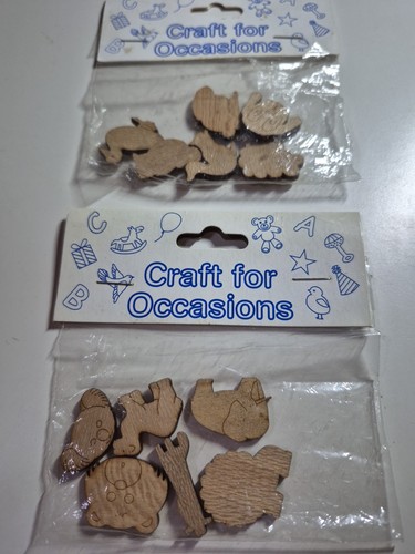 Packs wooden embellishments - wooden,