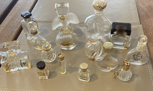 Vintage glass perfume - vintage,