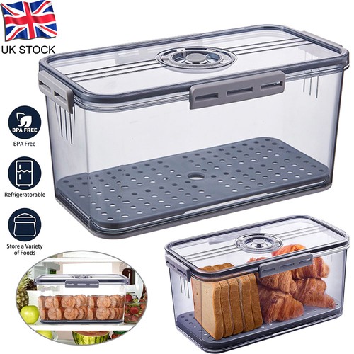 Grey bread box airtight - bread,