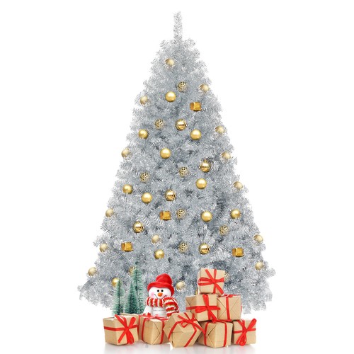 Unlit artificial silver - unlit, tinsel
