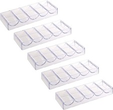 5pcs Acrylic Poker Chips Tray