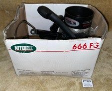 MITCHELL 666 FG FISHING SPINNING REEL WITH SPARE SPOOL AND INSTRUCTIONS USED VG