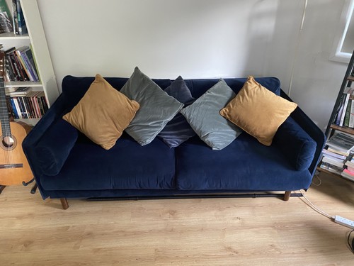 Made com seater - made.com, velvet