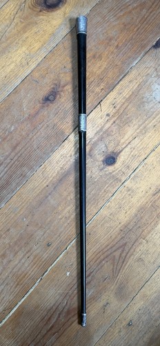 Victorian silver and ebony - silver,