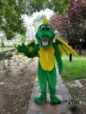 Green Dragon Mascot Costume