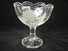 VINTAGE FROSTED GLASS PEDESTAL