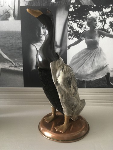 Vintage plastic duck figure - vintage,