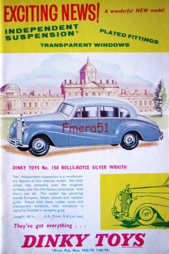 1959 dinky toys rolls royce - 1959,