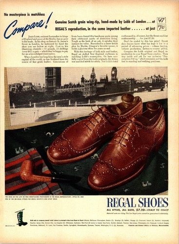 Regal shoes vintage print - shoes,