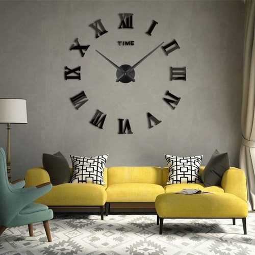 Diy frameless large wall - diy, clock