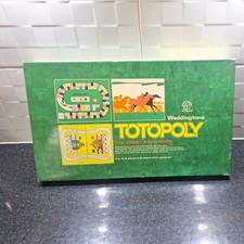 Waddingtons Totopoly Board Game 1972 Vintage Edition The Great Race Game