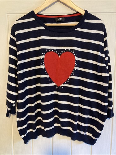 Wallis navy white striped - wallis,