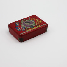 Vintage Oxo Red Tin 1953 Queen Elizabeth ll Coronation UK Royal Collectable