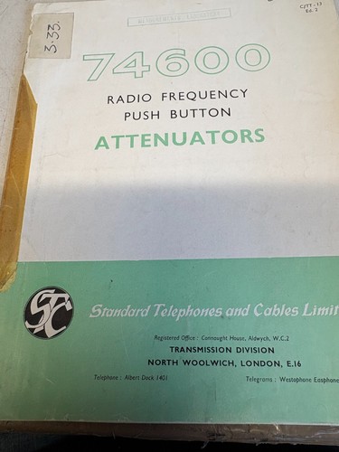 Stc 74600 radio frequency - radio, push
