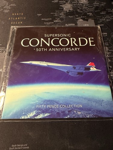 Concord 50p coin - concord,
