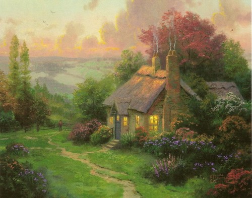 Thomas kinkade welcome home - welcome,