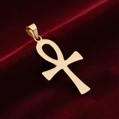 18ct gold ankh - 18ct, pendant