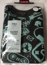 Boys Pyjamas Set M&S Shorts &
