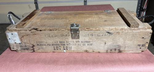 Wooden surplus ammo crate - crate, m2