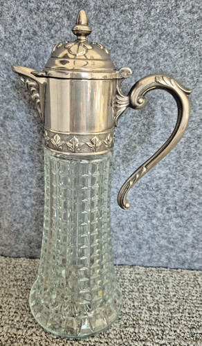 Vintage italy glass metal - glass, &