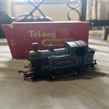 VINTAGE TRIANG OO LOCOMOTIVE R355 0-4-0 BLUE INDUSTRIAL CONNIE