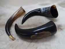 Large Viking Drinking Horns x3