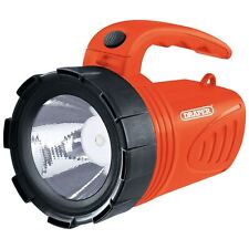 DRAPER 3W LI-ION RECHARGEABLE SPOTLIGHT TORCH 200 LUMEN BRIGHTNESS ORANGE 66013