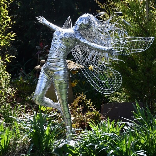 Small flying fairy statue - small,
