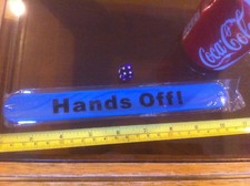 Snap Bracelet Hands Off ! Blue Snap High Quality Fold Plastic Wristband