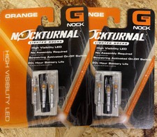2 NEW Nockturnal G Lighted Nocks ORANGE VICTORY VAP TKO Airstrike Pierce ACC 166
