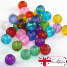 Crystal Frosted Glass Beads